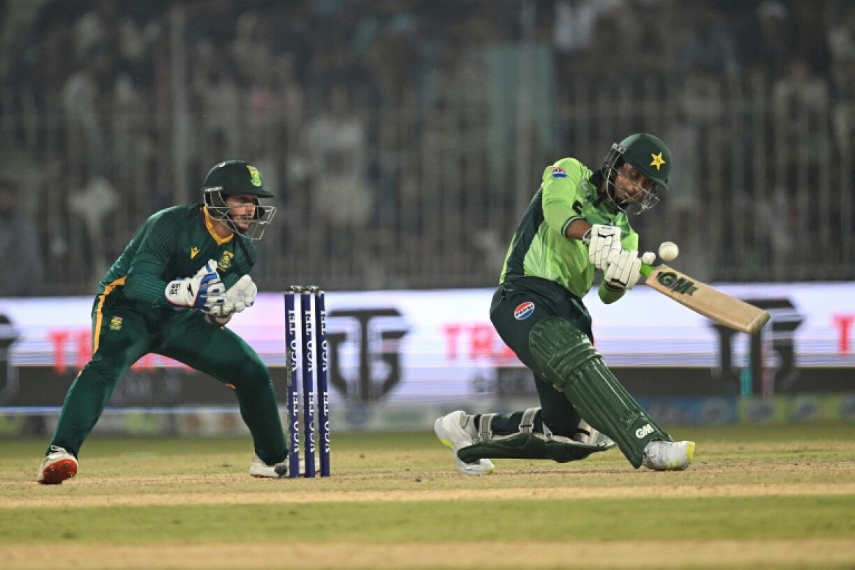 Pakistan's Saim Ayub hit a half century in the third and final one-day international (ODI) against South Africa in Faisalabad