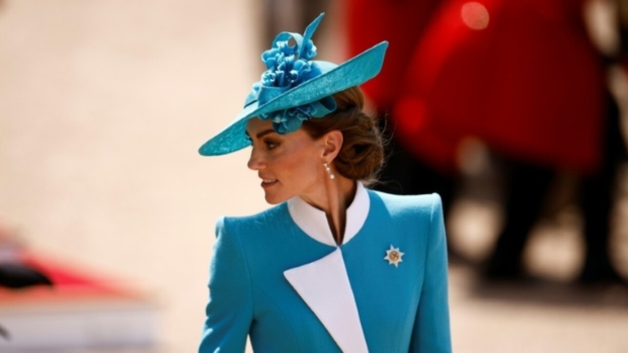 La princesse Kate lors de la parade d'anniversaire du roi,