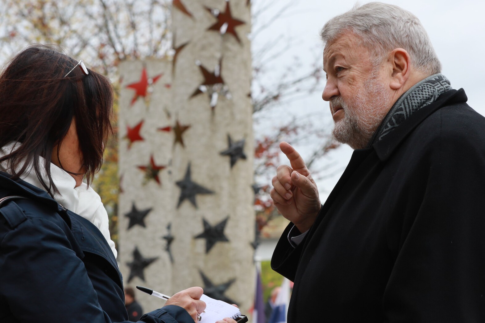 De Robert Goebbels bei der Visitt vum Belsche Kinnek a senger Fra zu Schengen 2019.