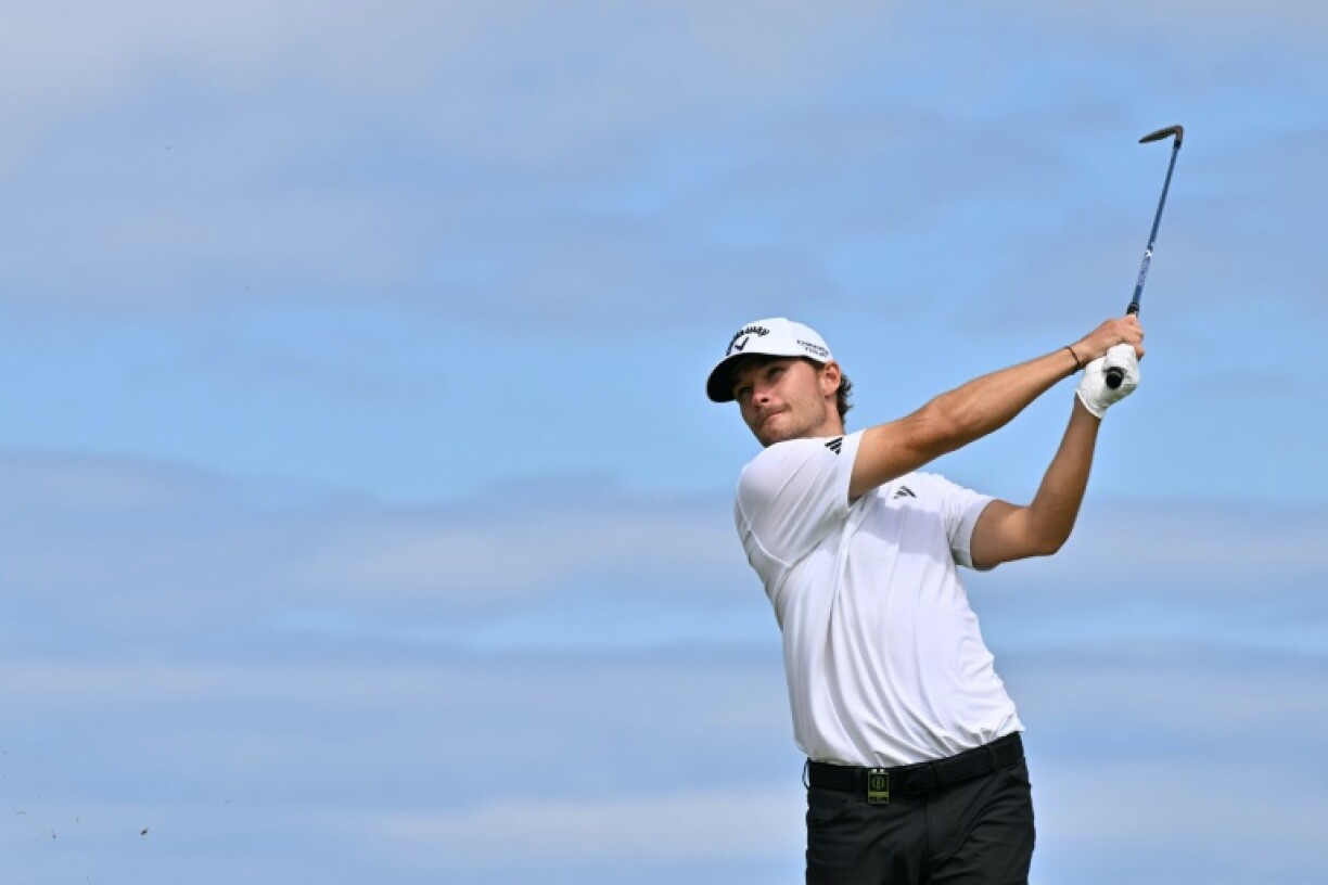 Nicolai Hojgaard is four-under at the halfway stage of the British Open, one shot behind his twin brother Rasmus