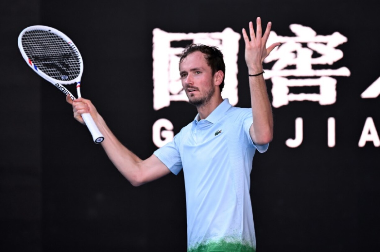 Russia's Daniil Medvedev took five sets to beat Thai wildcard Kasidit Samrej