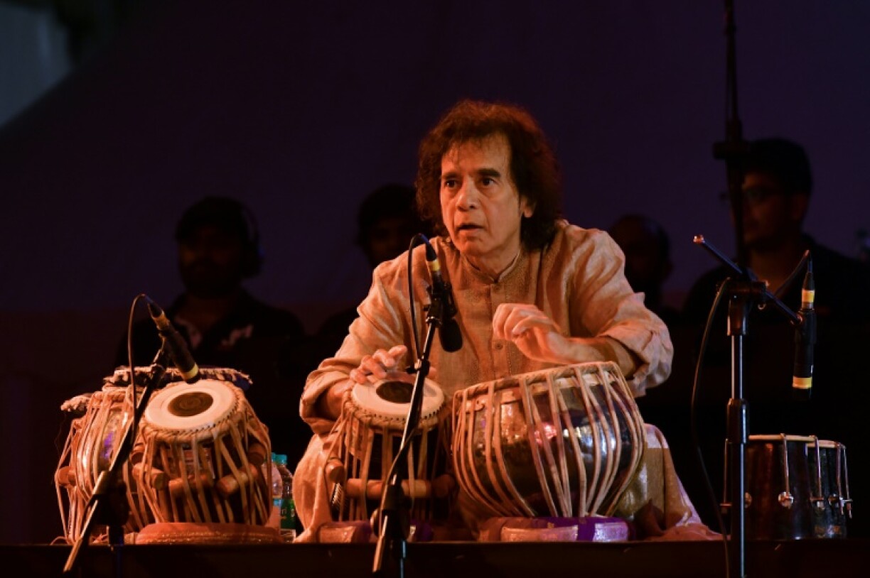 Zakir Hussain was credited with bringing India's tabla drum into the mainstream