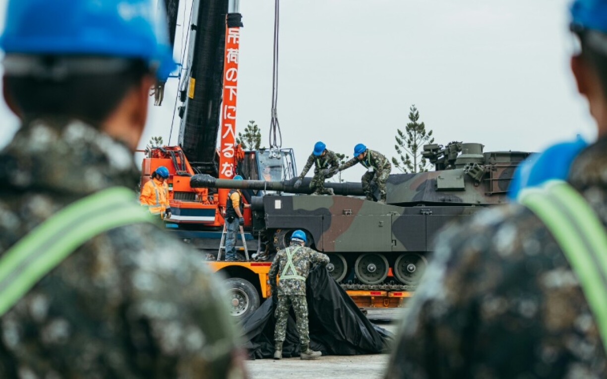 The M1A2s are the first new tanks to be delivered to Taiwan in 30 years