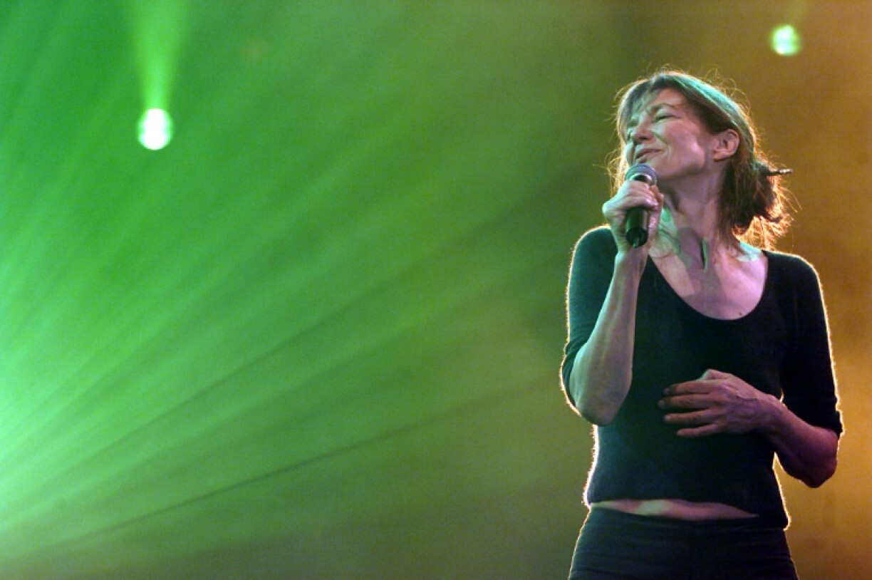 Jane Birkin en concert au château de Vincennes, le 5 octobre 2001