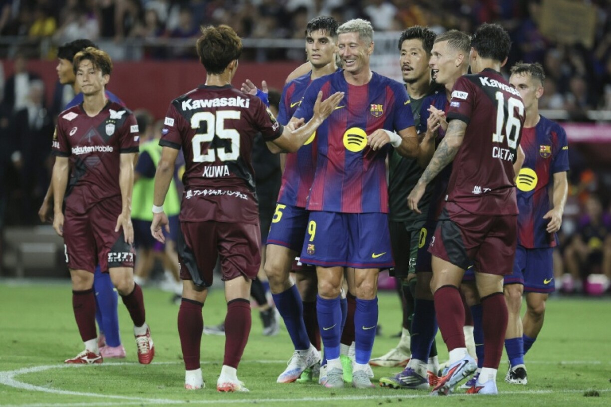 Barcelona beat Japan's Vissel Kobe 3-1 in a pre-season friendly on Sunday