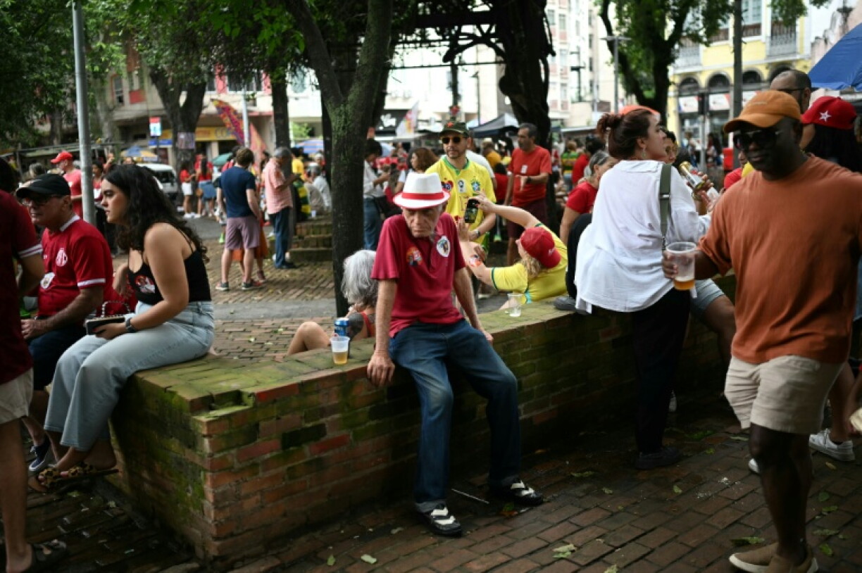 Lula supporters gather in Rio de Janeiro’s Sao Salvador Square, a historical leftist gathering point during elections