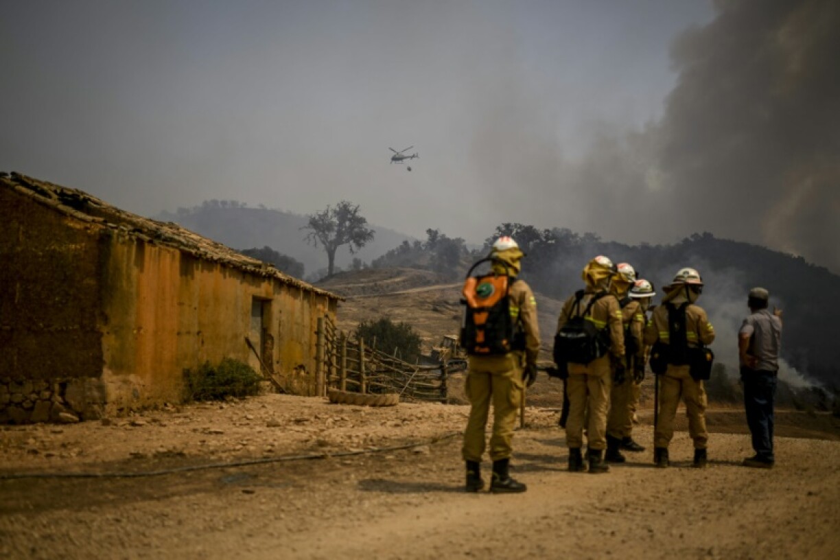 Feu de forêt à Reguengo, dans le sud du Portugal, le 8 août 2023