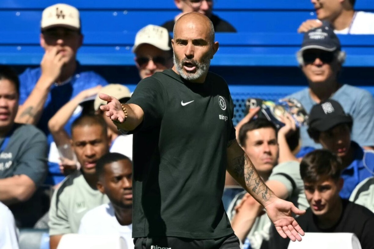 Chelsea's Italian head coach Enzo Maresca