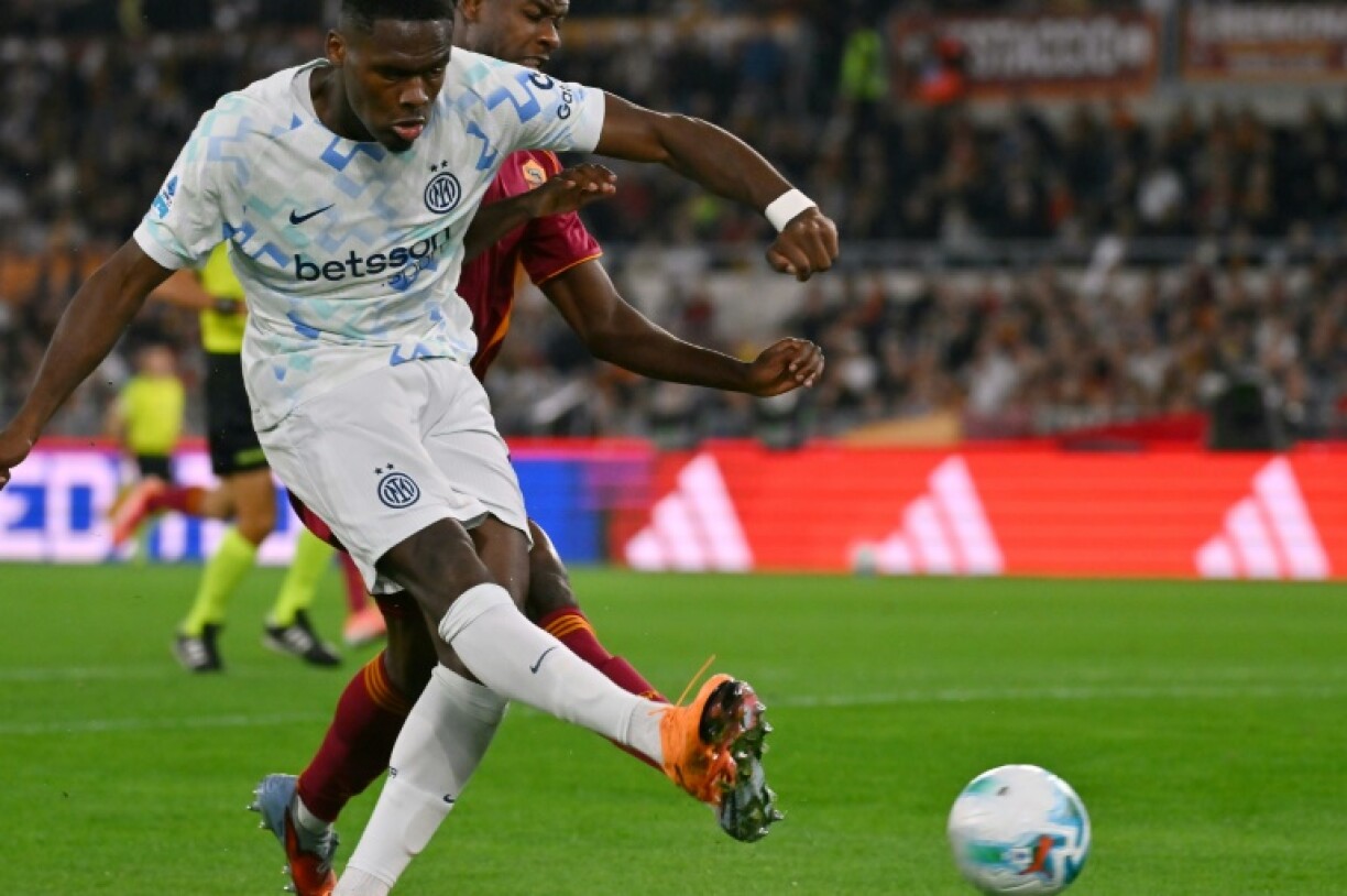 Ange-Yoan Bonny scored Inter's winner at Roma on Saturday