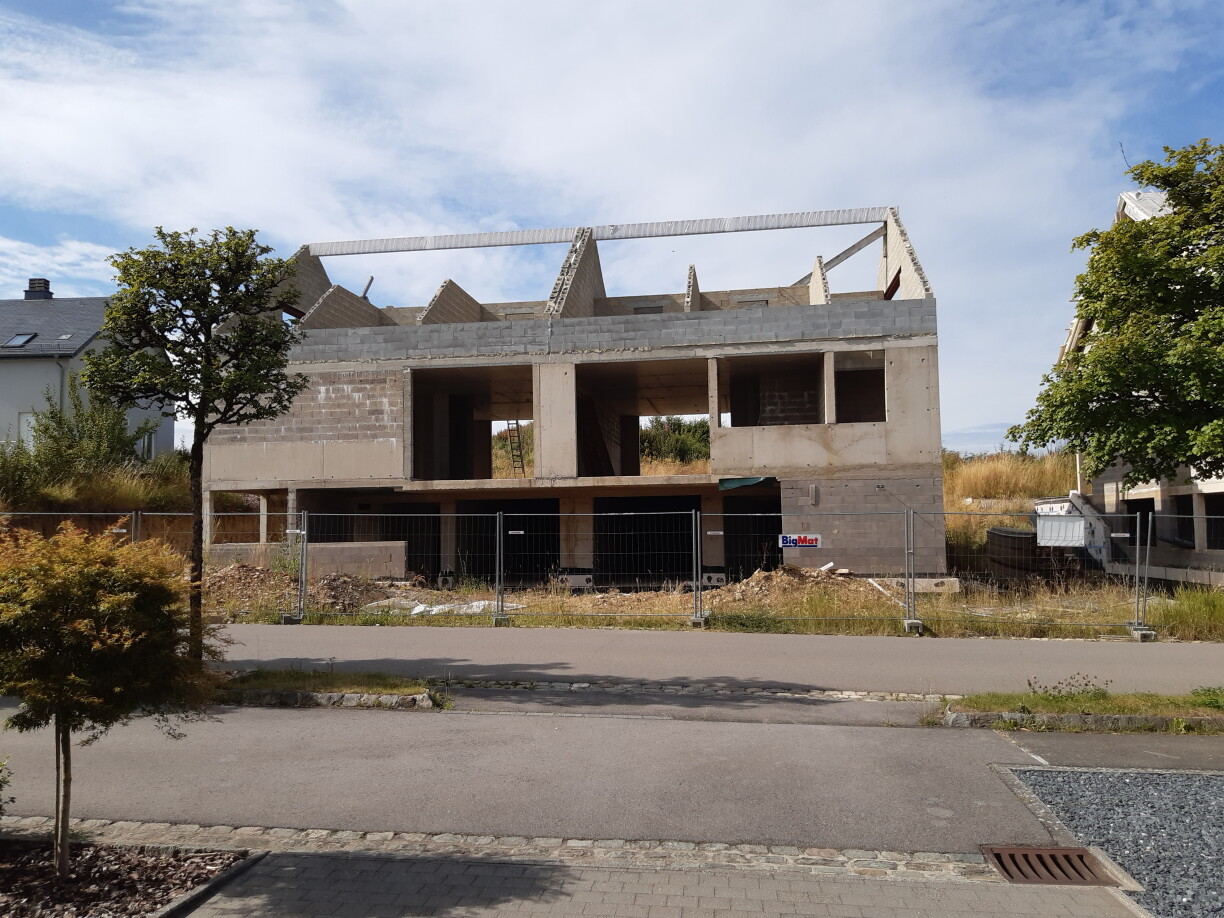 Une photo du chantier prise le 25 juillet 2024 à Perlé