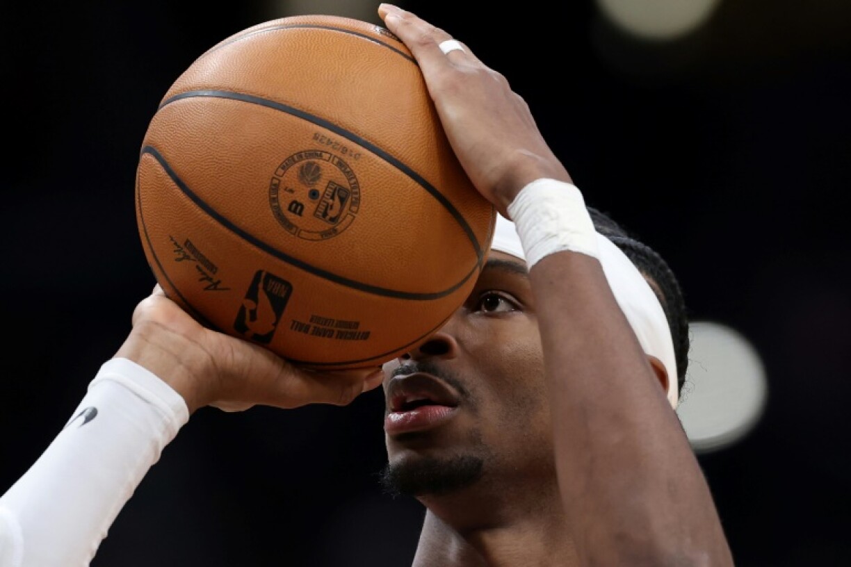 Oklahoma City star Shai Gilgeous-Alexander shoots a free-throw in the Thunder's NBA victory over the Washington Wizards
