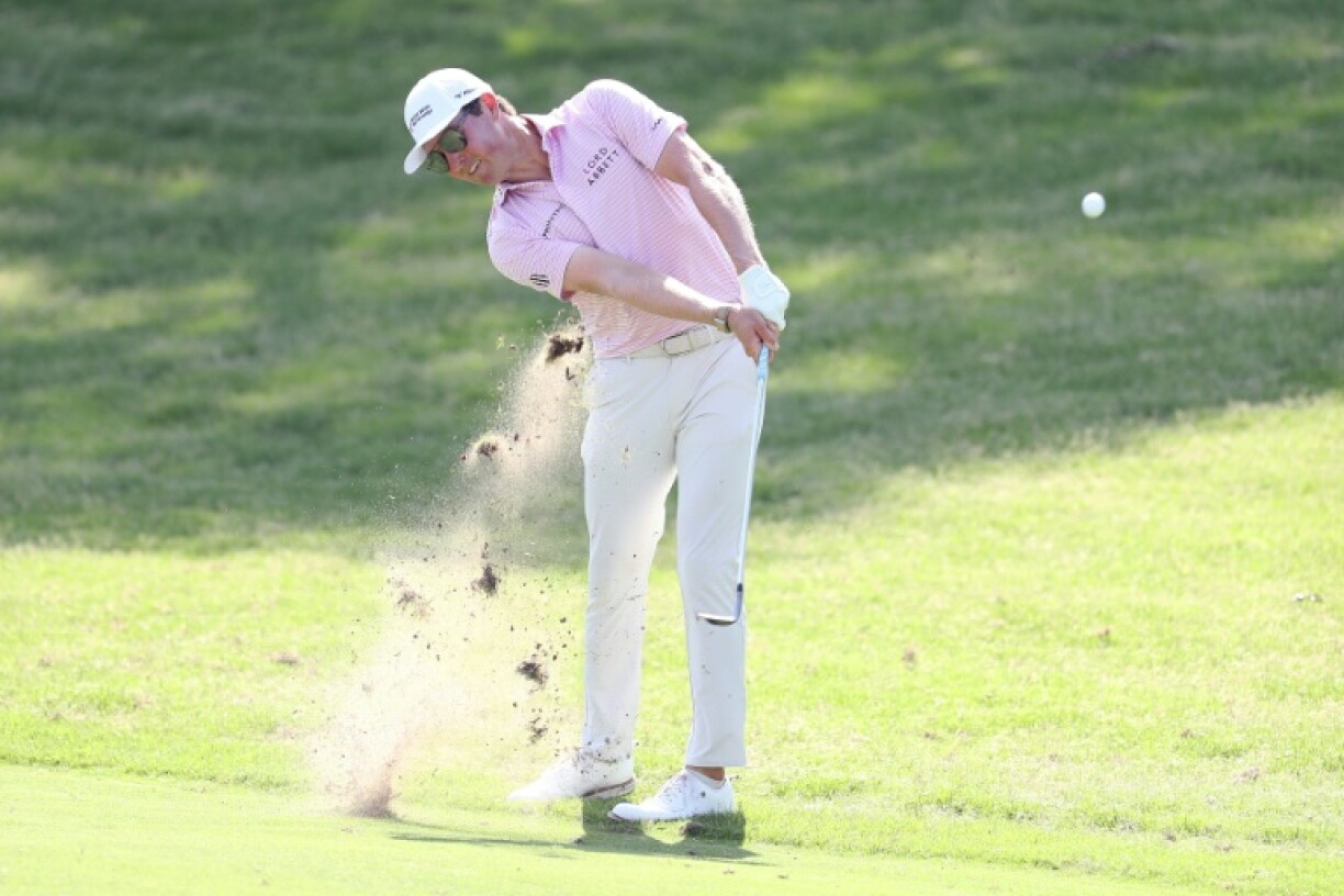American Ben Griffin shared the lead with Germany's Matti Schmid after the third round of the PGA Tour's Charles Schwab Challenge at Colonial Country Club