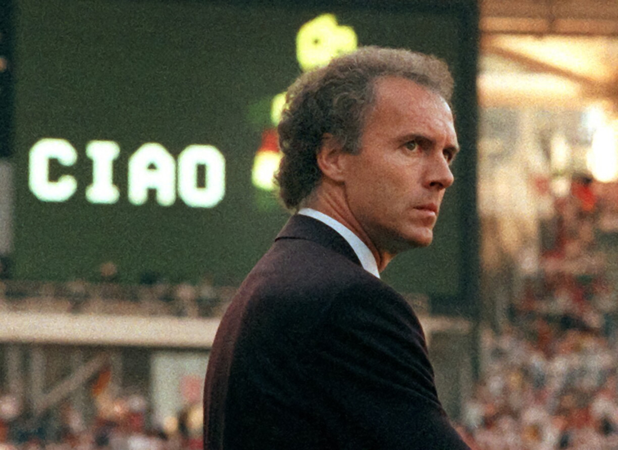 De Franz Beckenbauer op der WM'90 an Italien