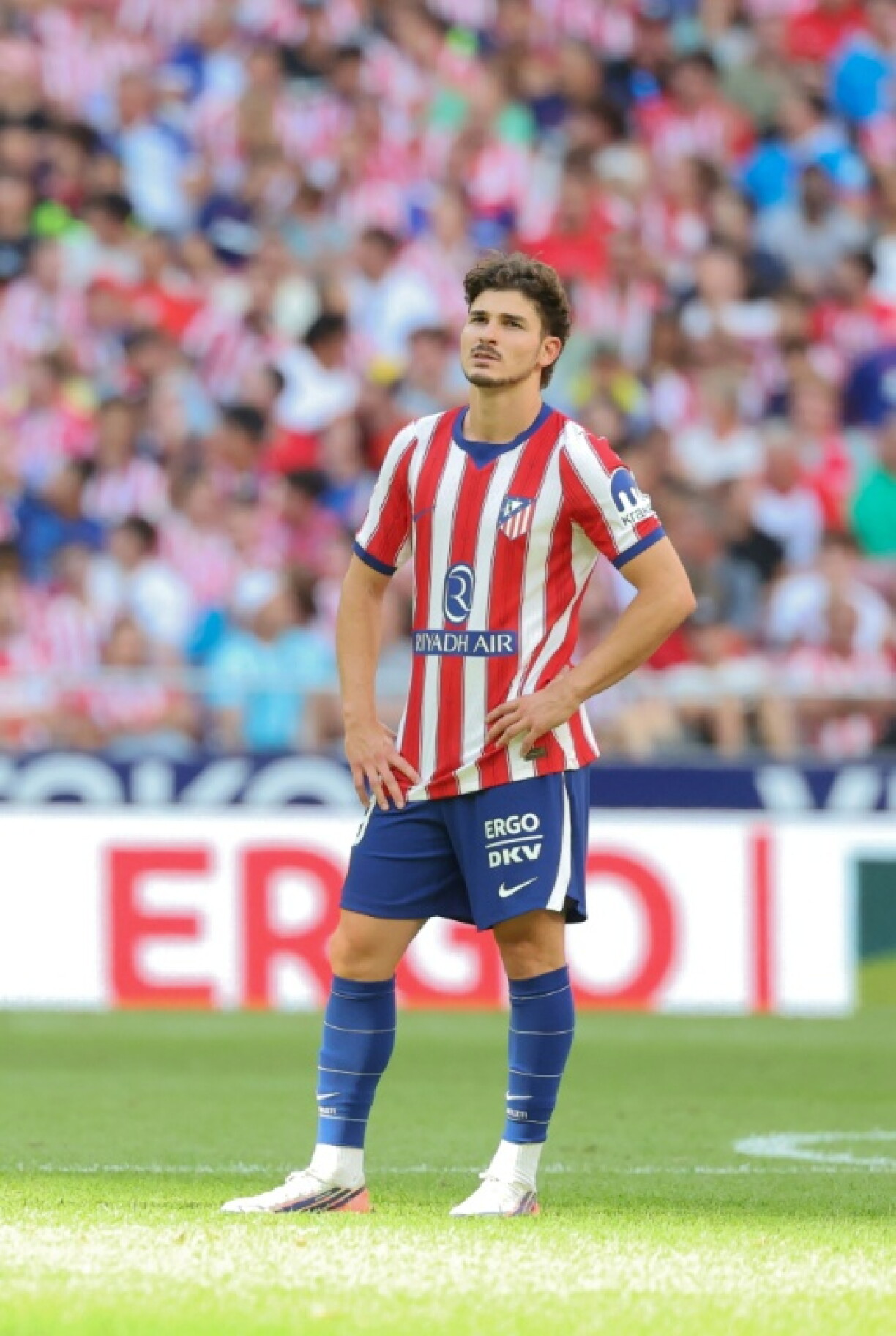 L'attaquant argentin de l'Atlético Madrid Julian Alvarez lors du match nul 2-2 face à Villarreal, le 23 août 2026 à Madrid