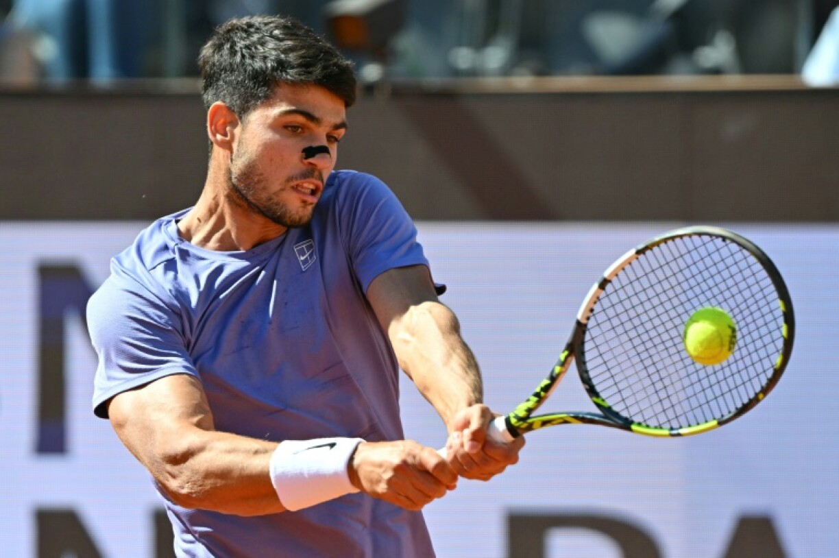 Carlos Alcaraz reached the Italian Open final on Friday.