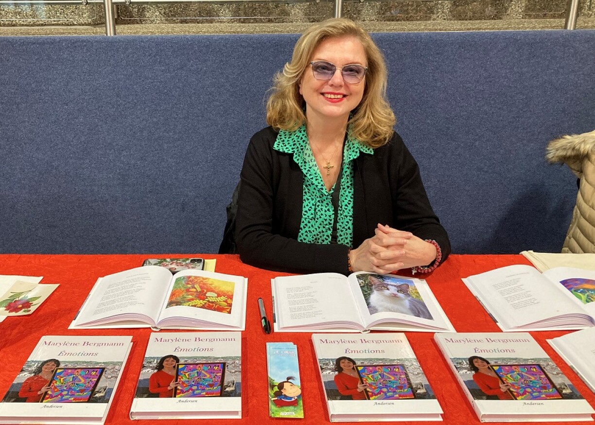 D'Marylène Bergmann op de Walfer Bicherdeeg 2025