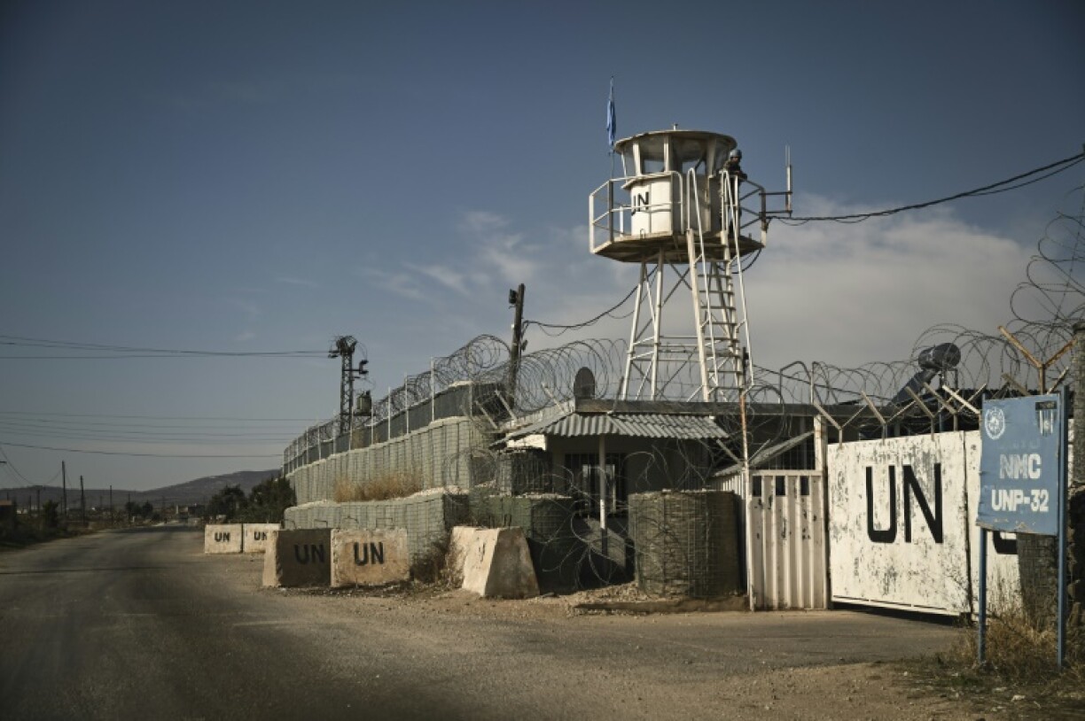 A UN Disengagement and Observer Force (UNDOF) position near Jubata al-Khashab