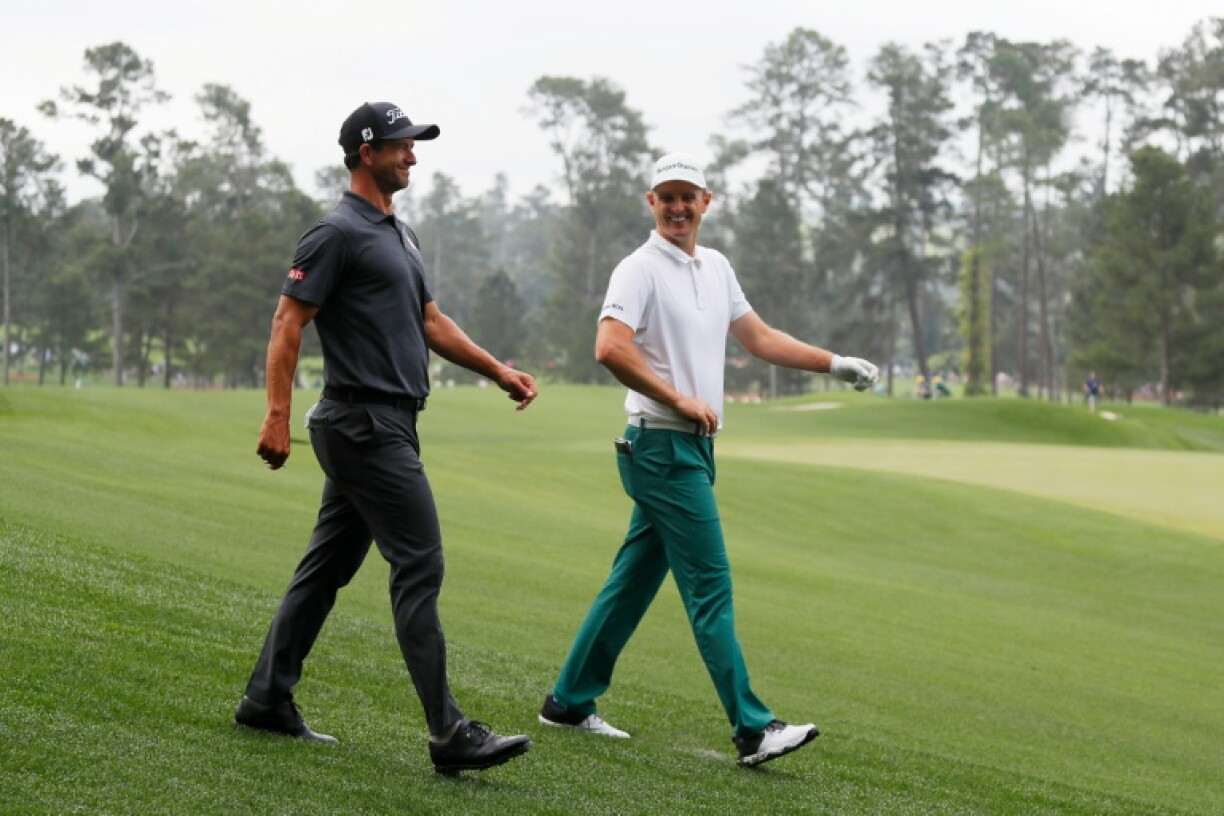 Major winners Adam Scott of Australia, left, and Justin Rose of England, right, were named among finalists for the World Golf Hall of Fame class of 2027