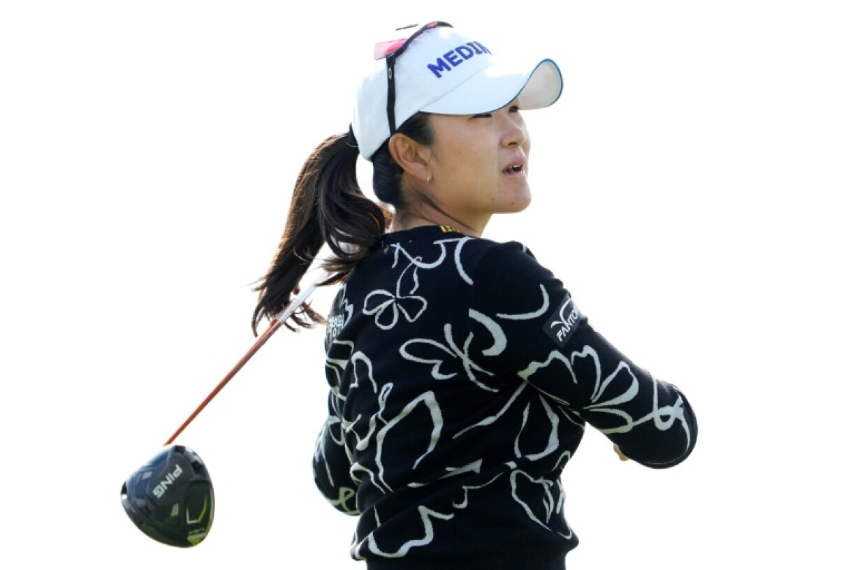South Korean Kim A-lim plays a shot on the way to a share of the first-round lead in the US Women's Open at Erin Hills in Wisconsin