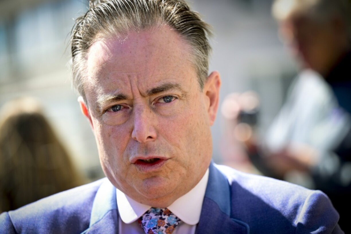 Bart De Wever, leader du parti conservateur flamand (N-VA), le 9 juin 2024 à Anvers, en Belgique