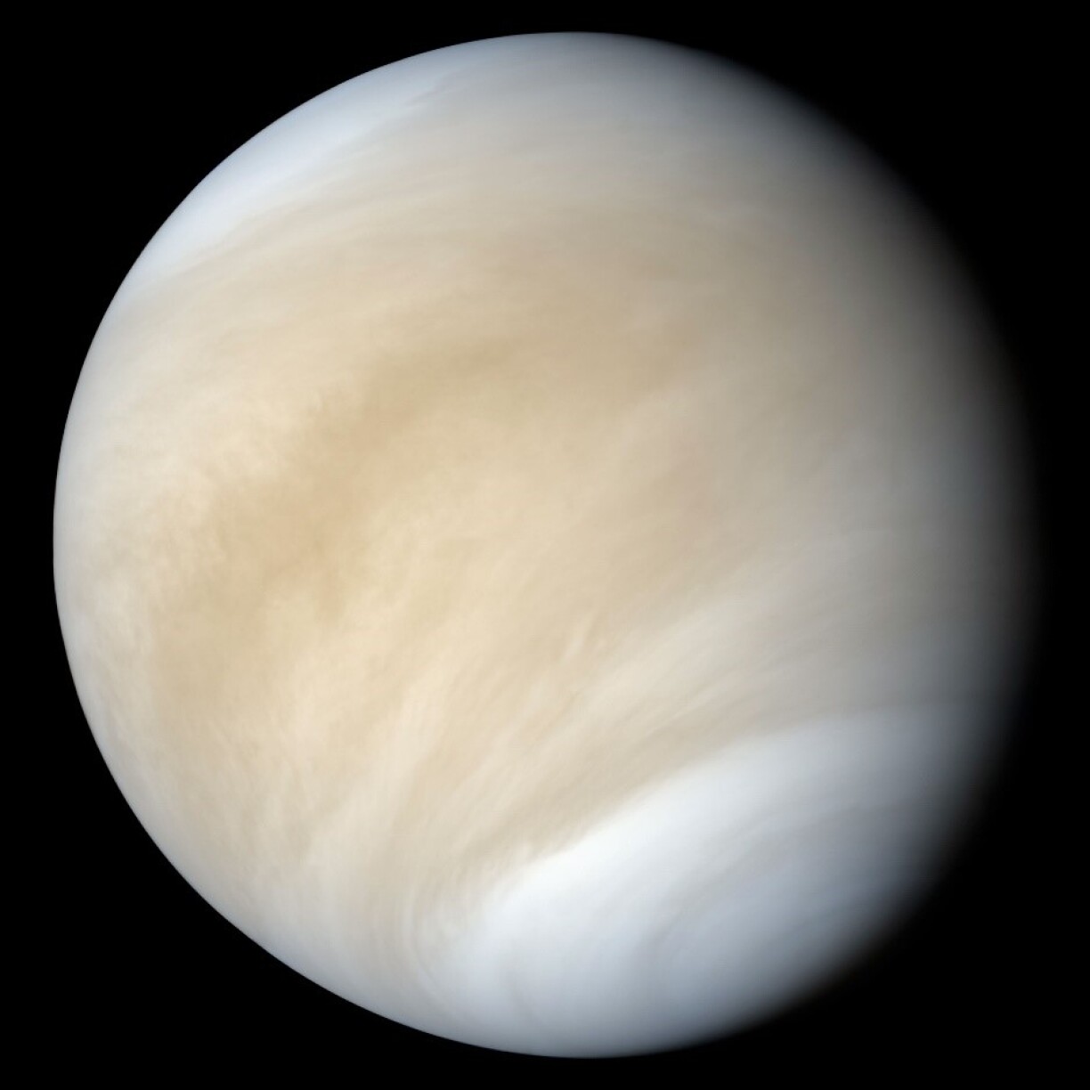An image of Venus from the Hubble Space Telescope.