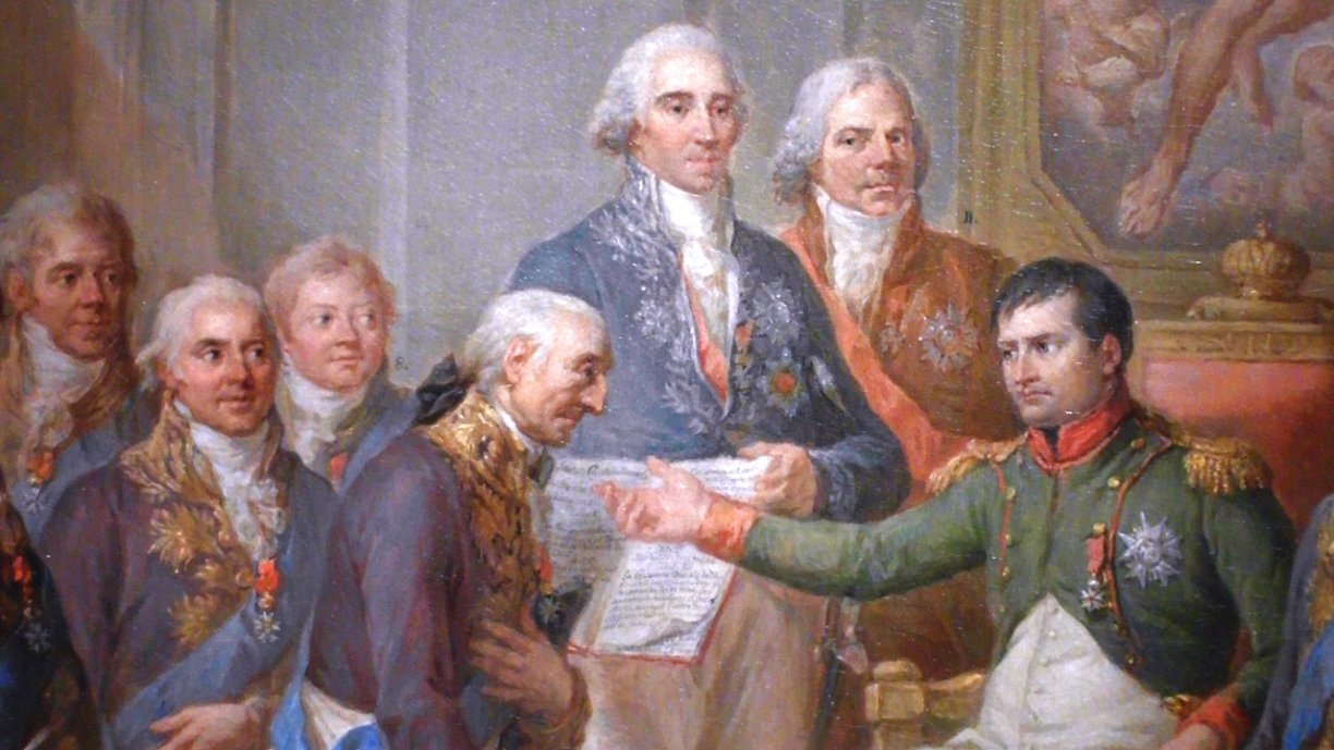 Detail from Granting of the Constitution of the Duchy of Warsaw by Napoleon, 22 VII 1807