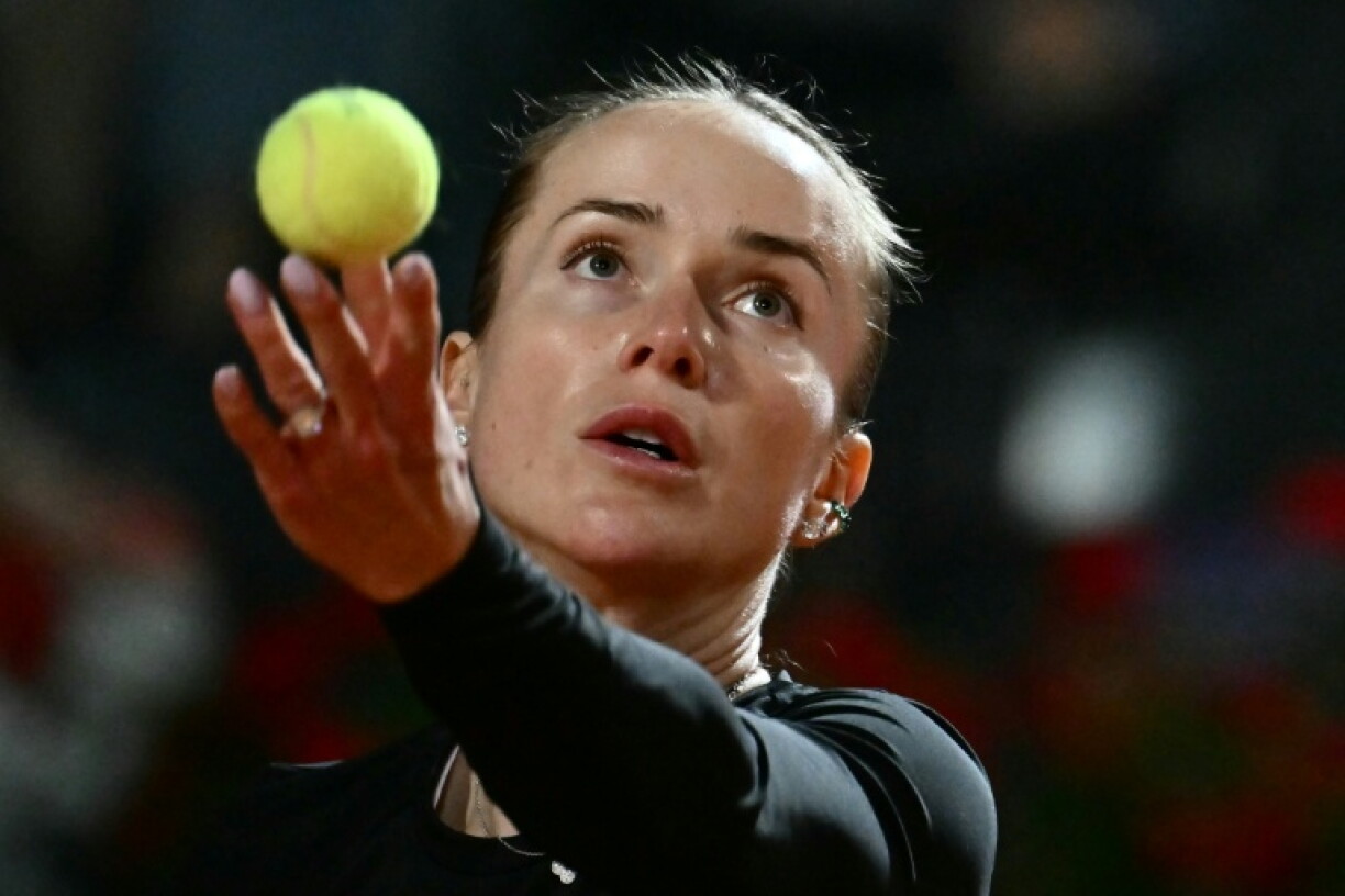 Elina Svitolina face à Iga Swiatek during au WTA 1000 de Rome le 14 mai 2026.