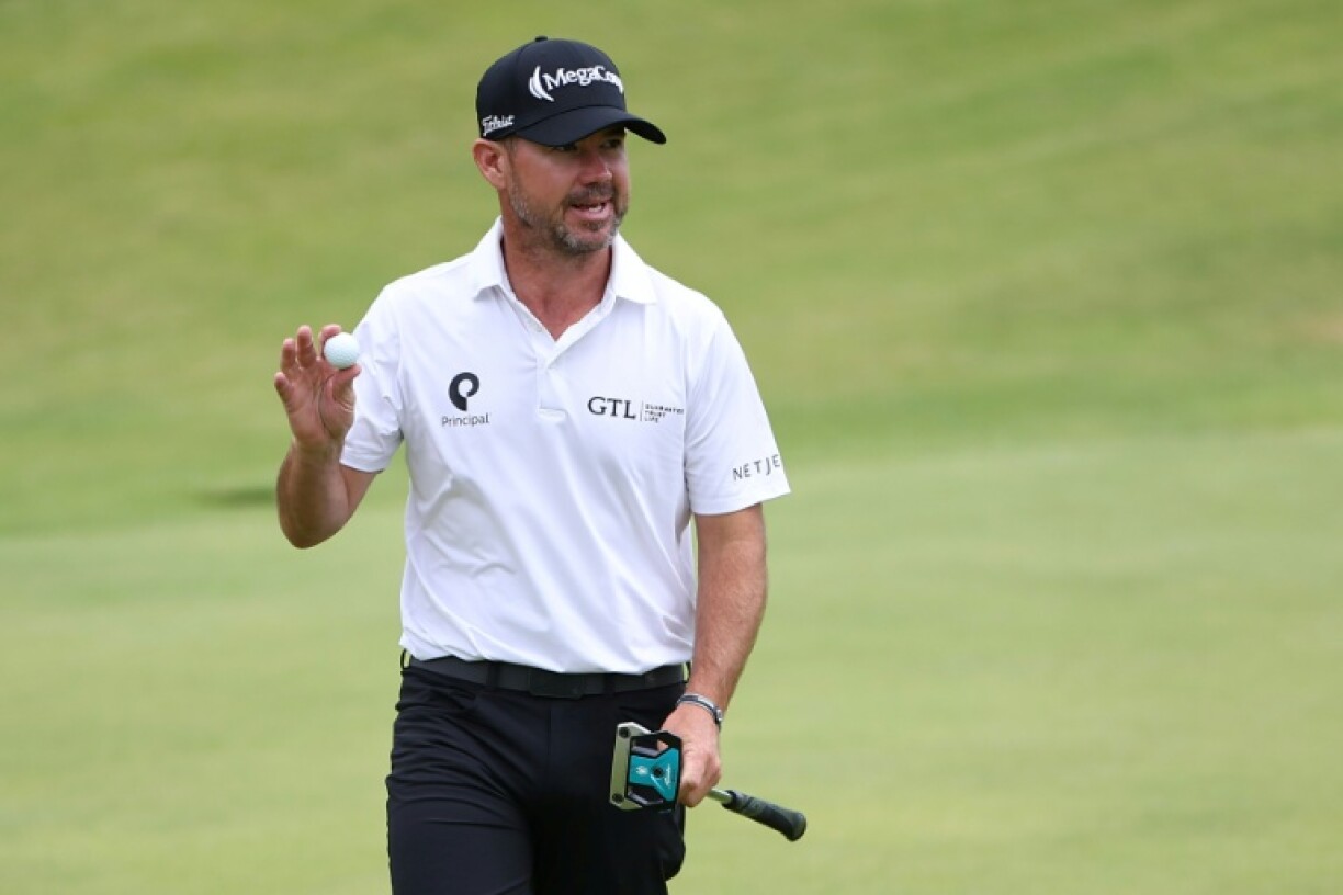 Brian Harman shot to the top of the leaderboard at the British Open on Friday