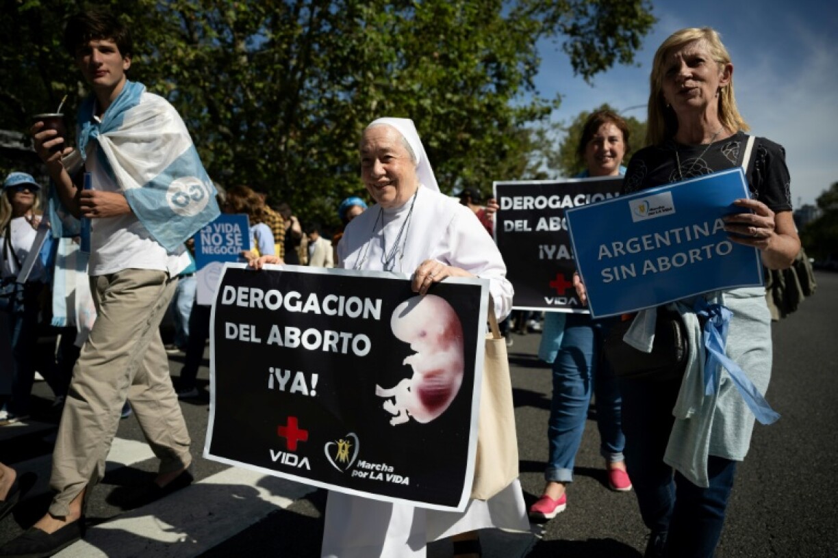 The government insists it has no plans to repeal the abortion law and a bill proposed by a member of Milei's party last year received no backing