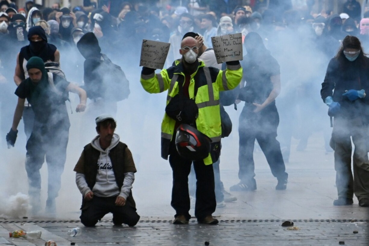 Interior Minister Laurent Nunez said the outcome of Saturday's protests was more 'positive' than a week ago
