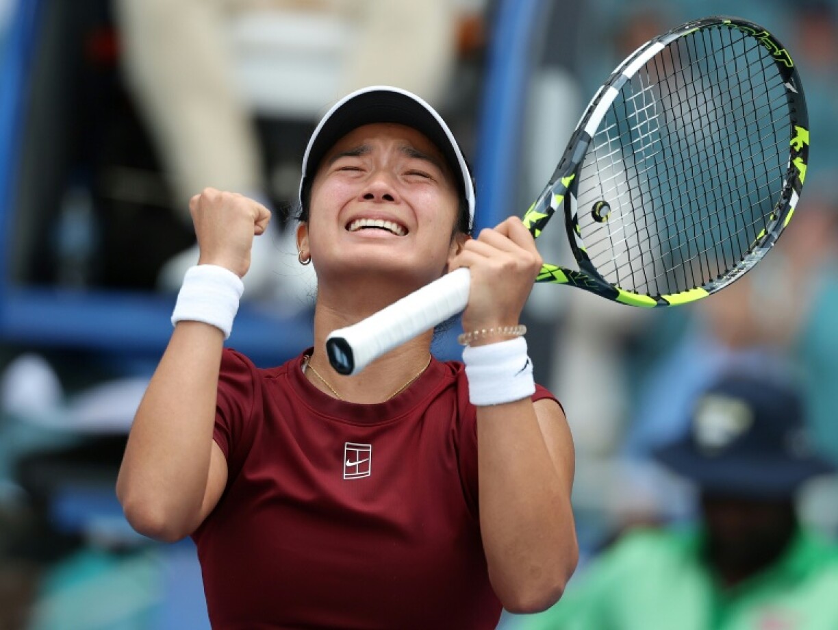 Wildcard Alexandra Eala of the Philippines stunned world number two Iga Swiatek at the Miami Open on Wednesday.
