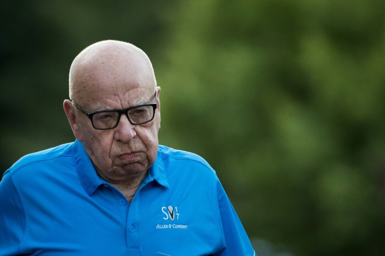 Rupert Murdoch, président de News Corp et de Fox News, le 13 juillet 2017 à Sun Valley, dans l'Idaho