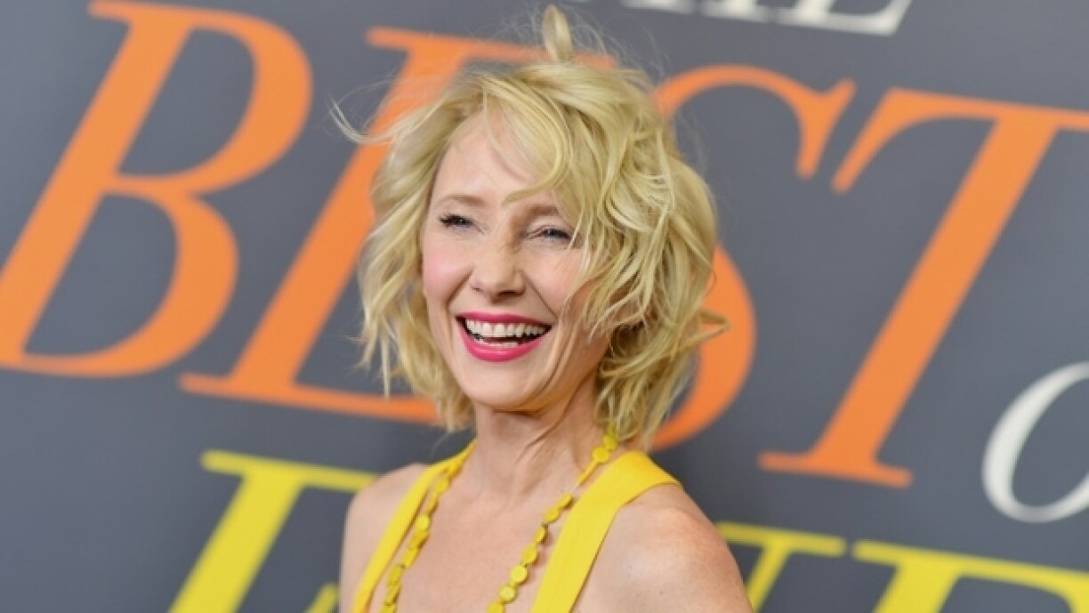 L'actrice américaine Anne Heche pose pour les photographes le 4 avril 2019, à New York