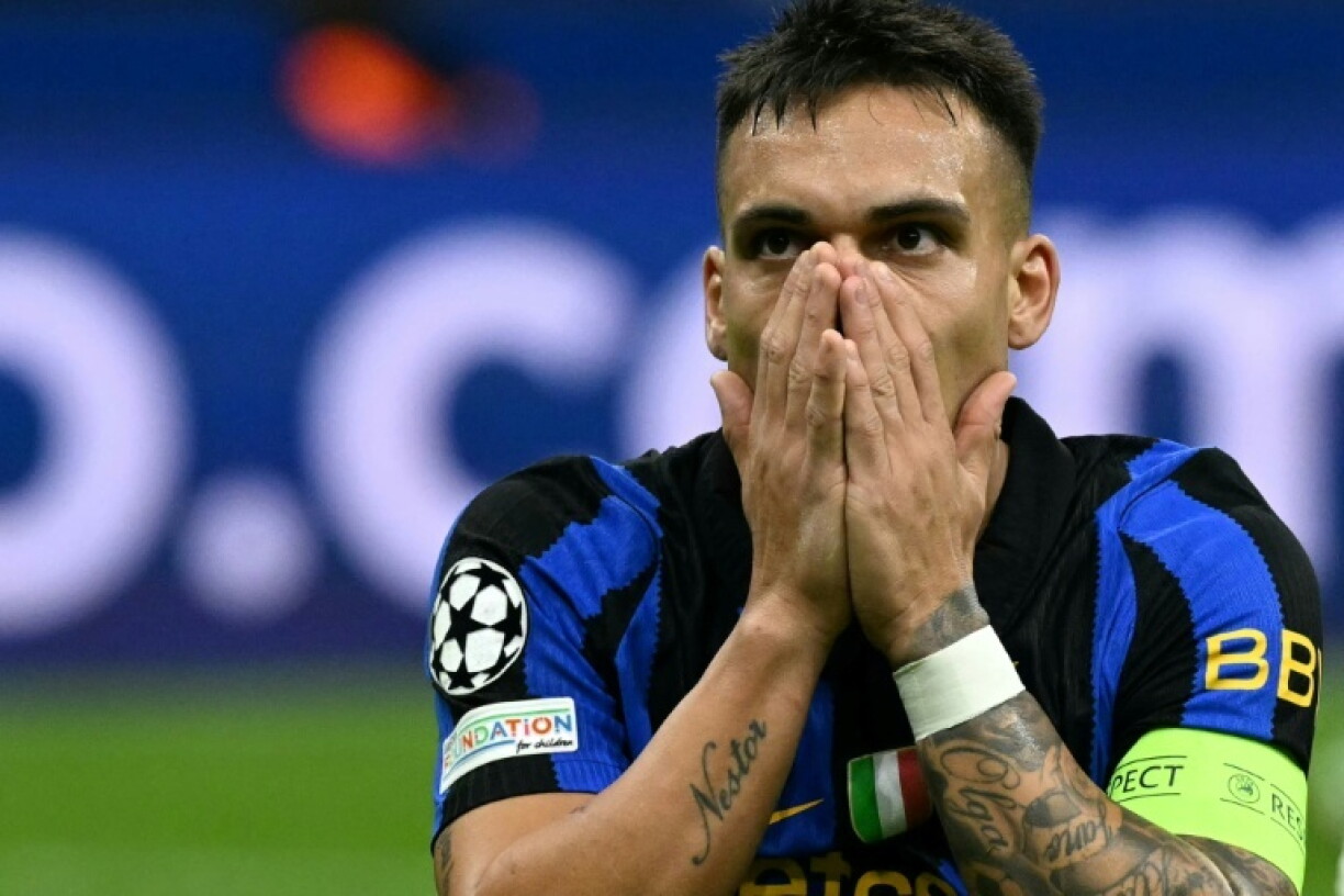 Inter Milan forward Lautaro Martinez scored during this week's 4-3 defeat to Club Brugge in the Champions League at the San Siro