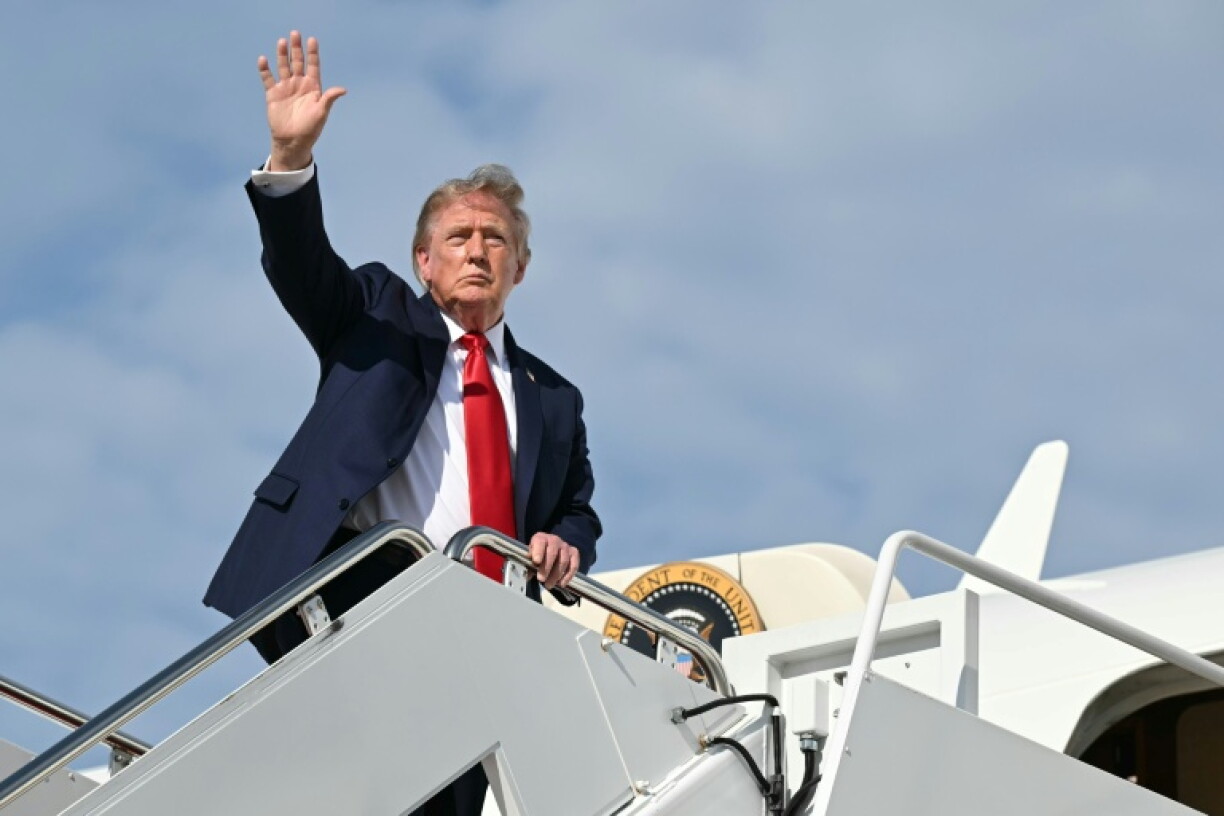 Le président américain Donald Trump à Joint Base Andrews, dans le Maryland le 21 août 2026