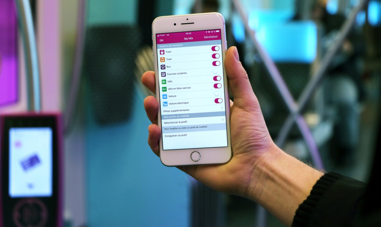 My Mix : à côté des transports en commun, possibilité de choix d’autres modes de transport dont la marche à pied, le vélo et la voiture