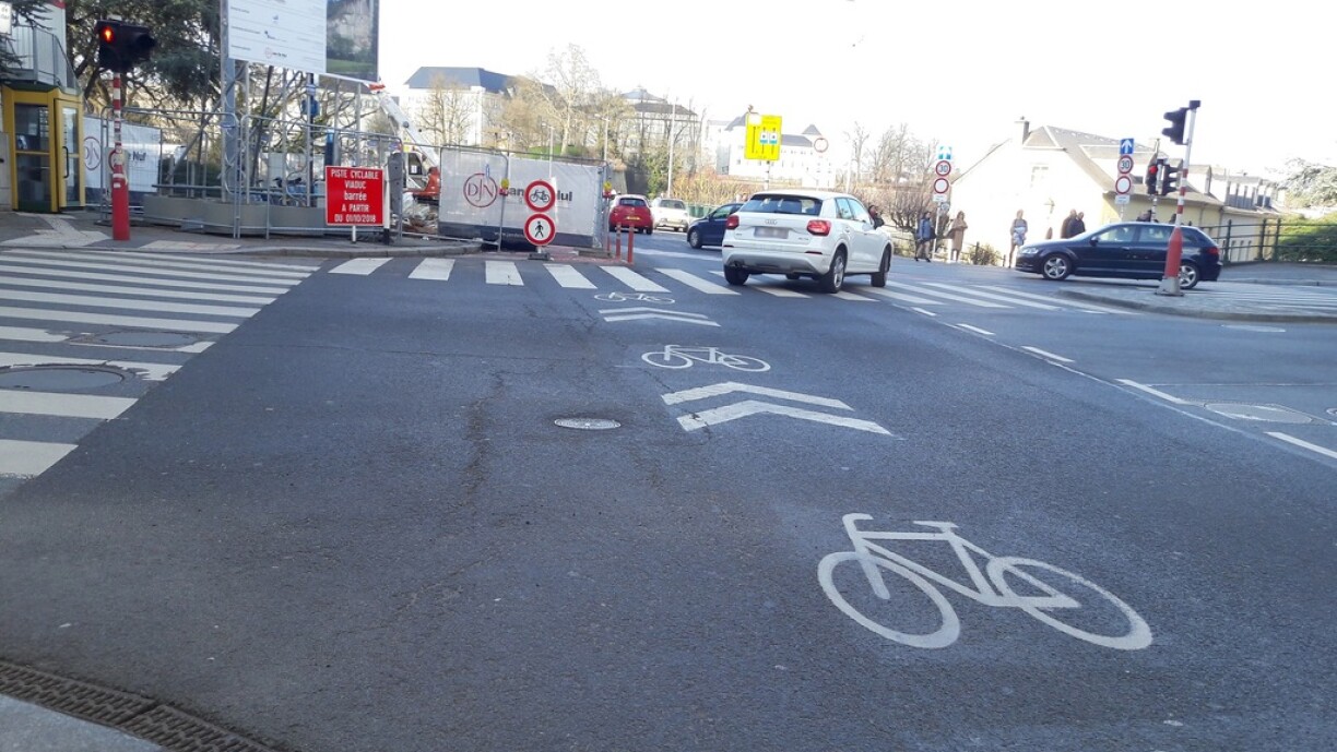 Les travaux sur le Viaduc doivent être terminés à l'été 2020. D'ici là, il faut contourner par le boulevard de la Pétrusse.