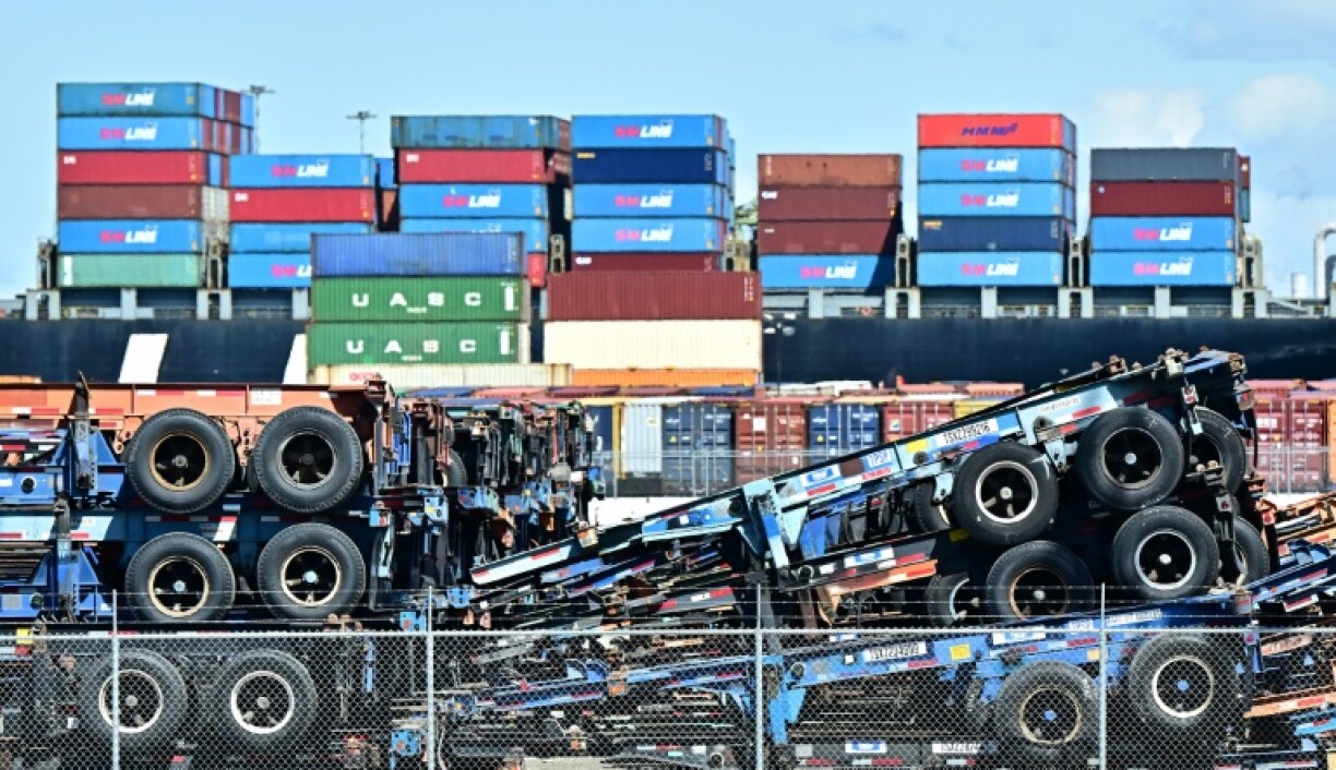 The US trade gap narrowed to $122.7 billion in February, government data showed