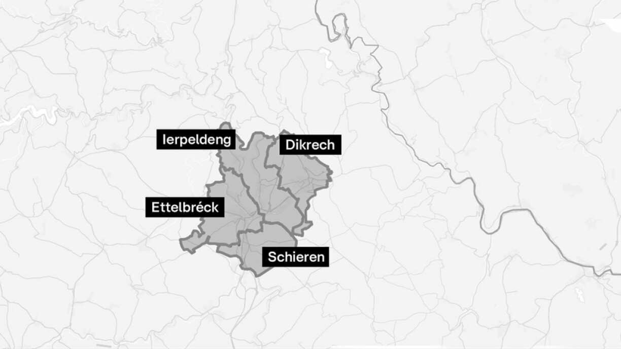 Les quatre communes participant encore à la future fusion Nordstad