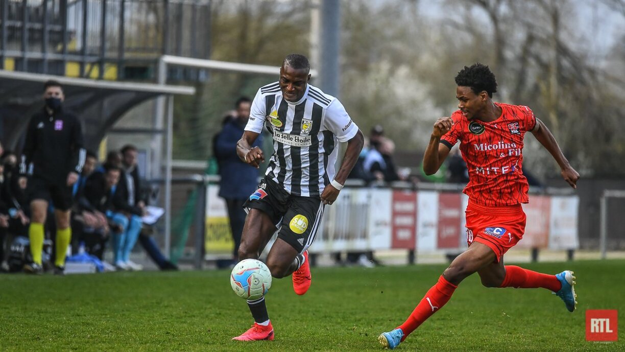 Une photo prise lors de la rencontre Differdange-Jeunesse Esch le 21 avril 2021