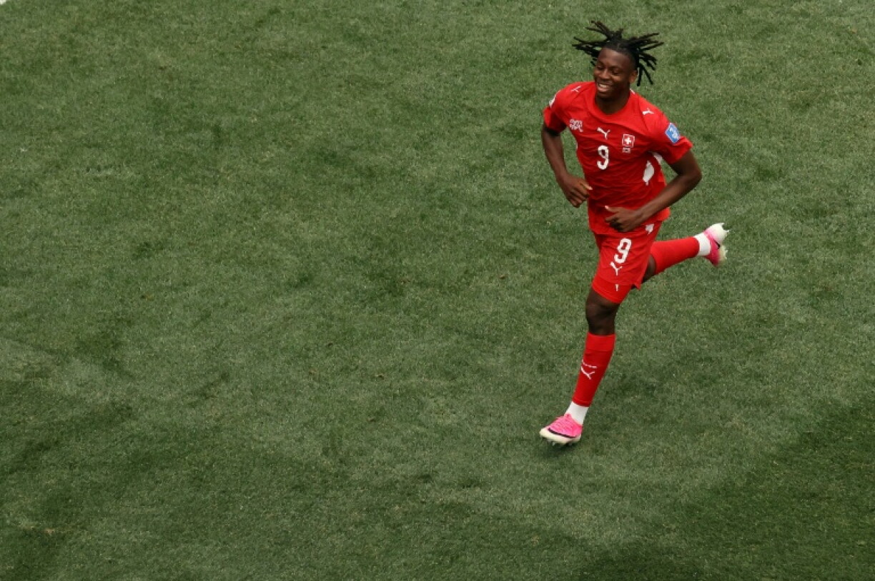 Le Suisse Johan Manzambi auteur d'un doublé lors de la victoire contre la Bosnie 4 à 1, le 18 juin 2026 à Los Angeles