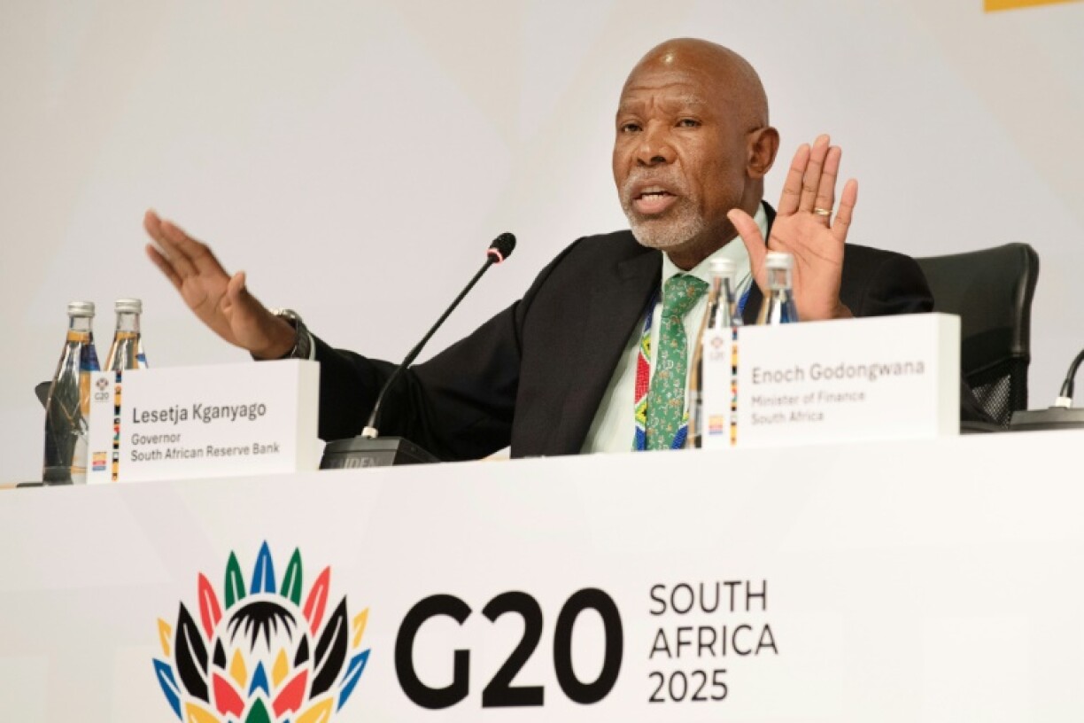 South African Reserve Bank Governor Lesetja Kganyago, seen in February, told reporters that ongoing bilateral trade talks were a resource-intensive process