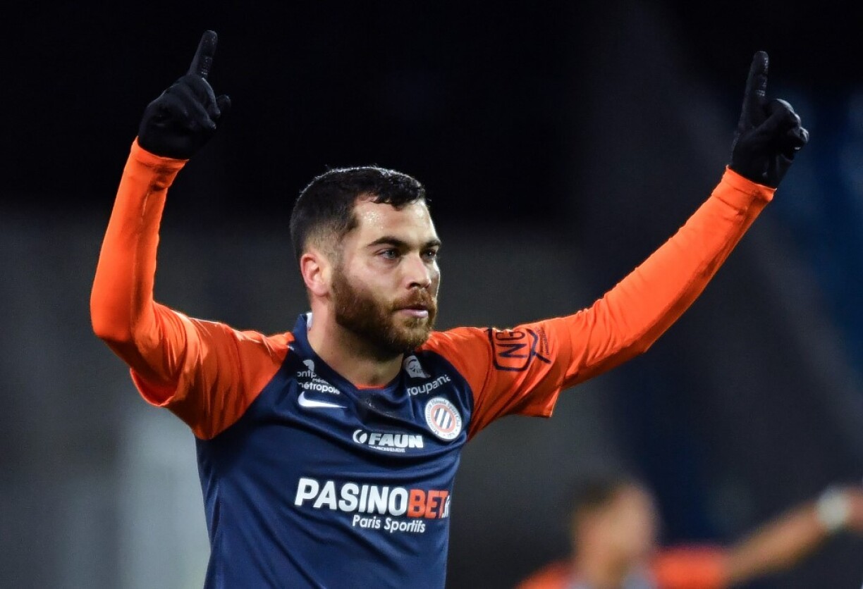 Téji Savanier célèbre son but face au FC Metz