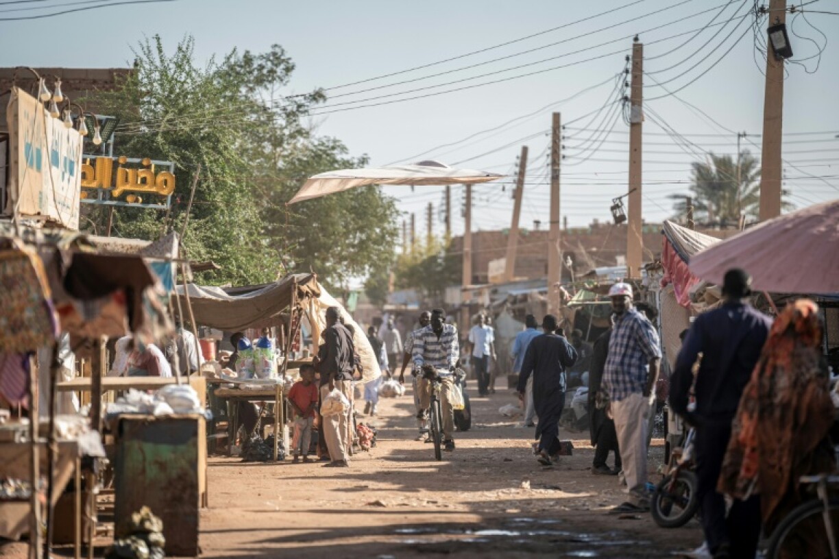 A market area in Khartoum North on November 3, 2024 -- the Khartoum area has been torn apart by the war between the army and paramilitaries