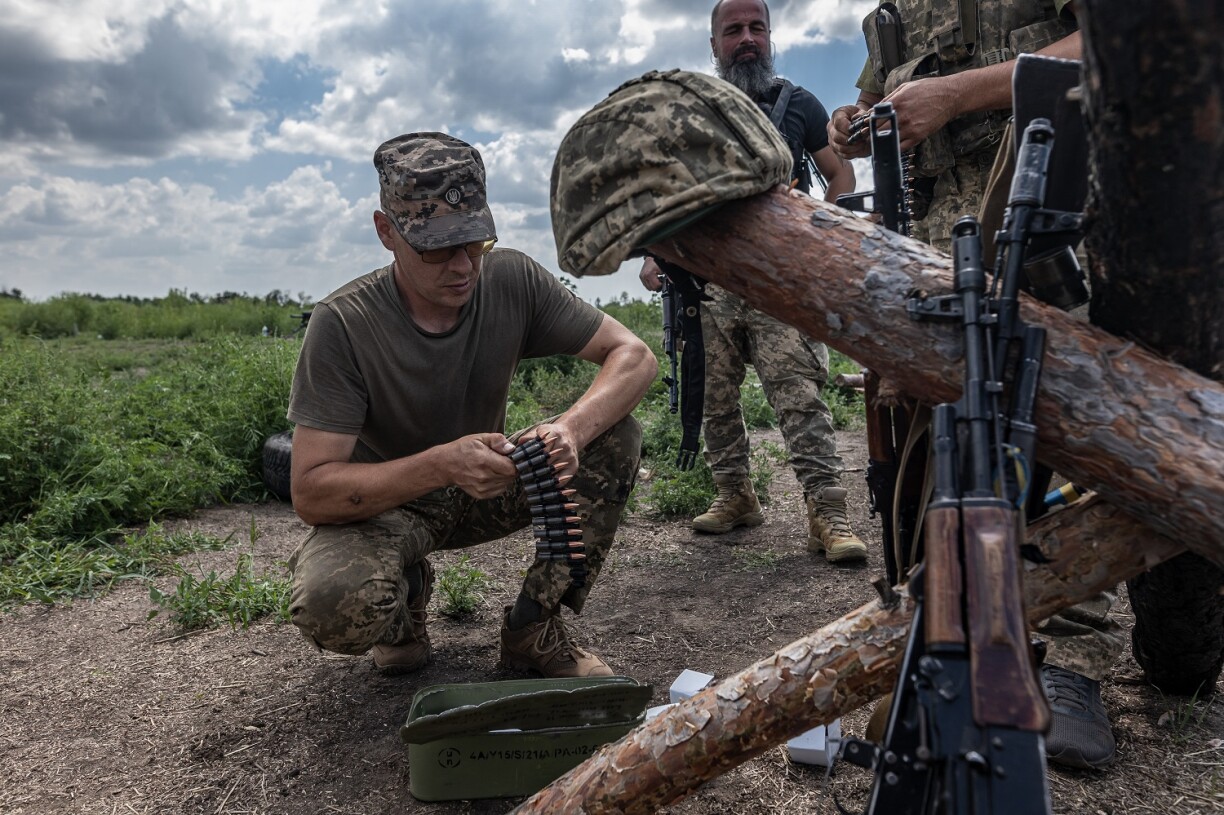 Des soldats ukrainiens à Donetsk