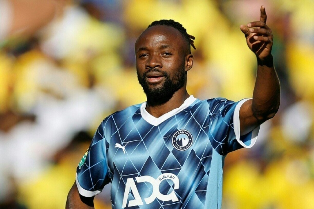 Mahmoud Mayele is the star striker of African champions Pyramids from Egypt