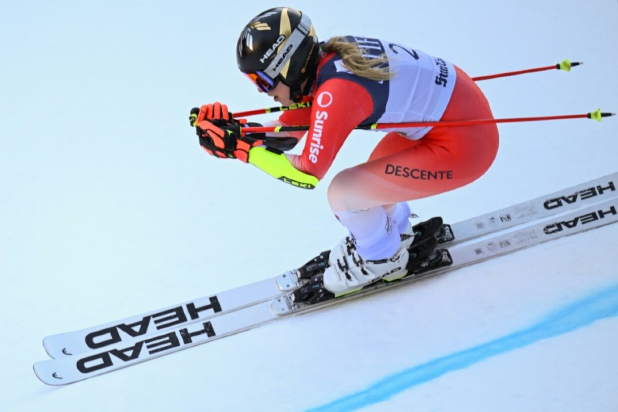 Switzerland’s Lara Gut-Behrami races to victory in the giant slalom at the alpine World Cup finals in Idaho