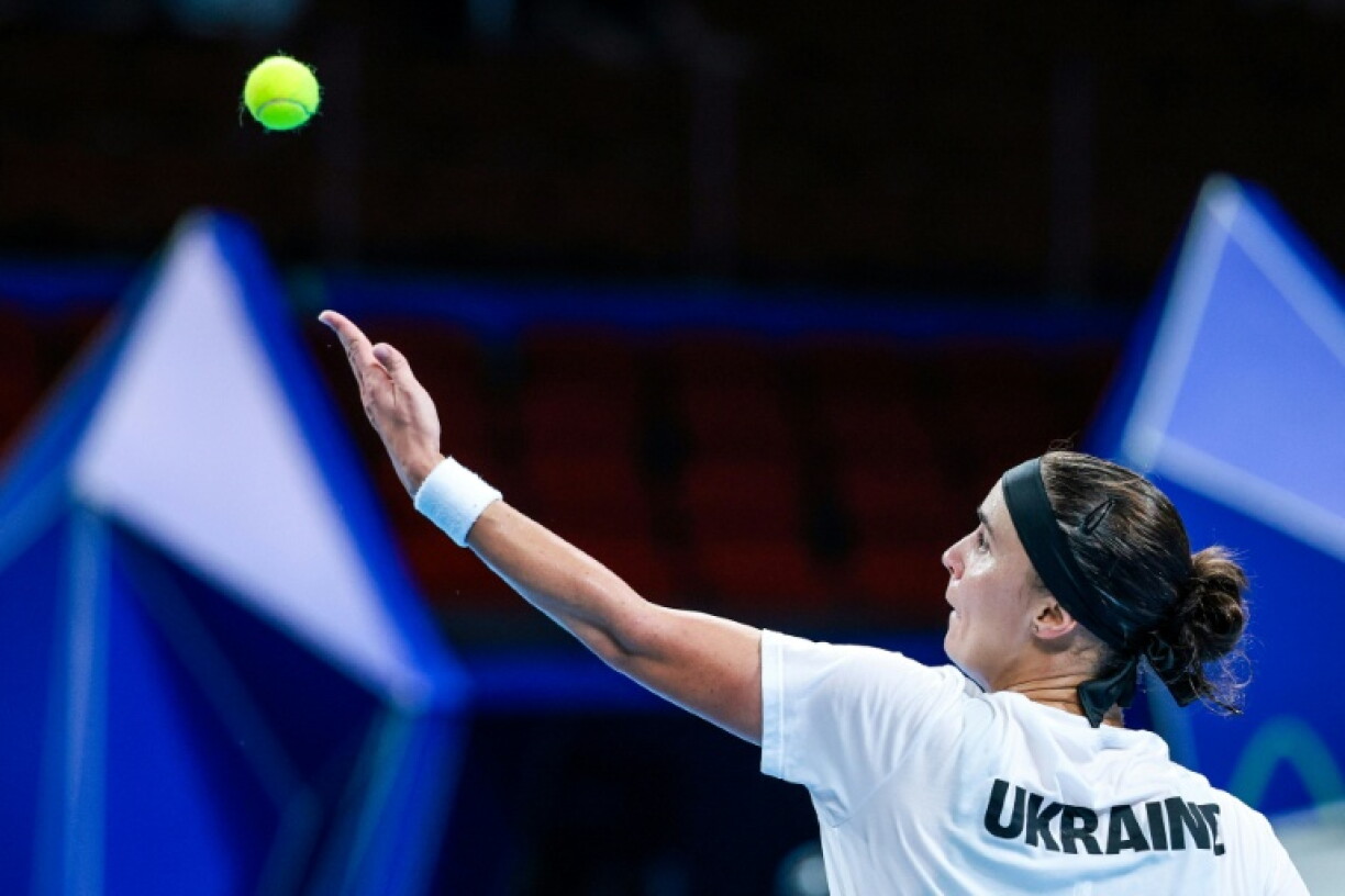 Anhelina Kalinina serving up a dominant victory as Ukraine beat Italy to reach a first Billie Jean King Cup final