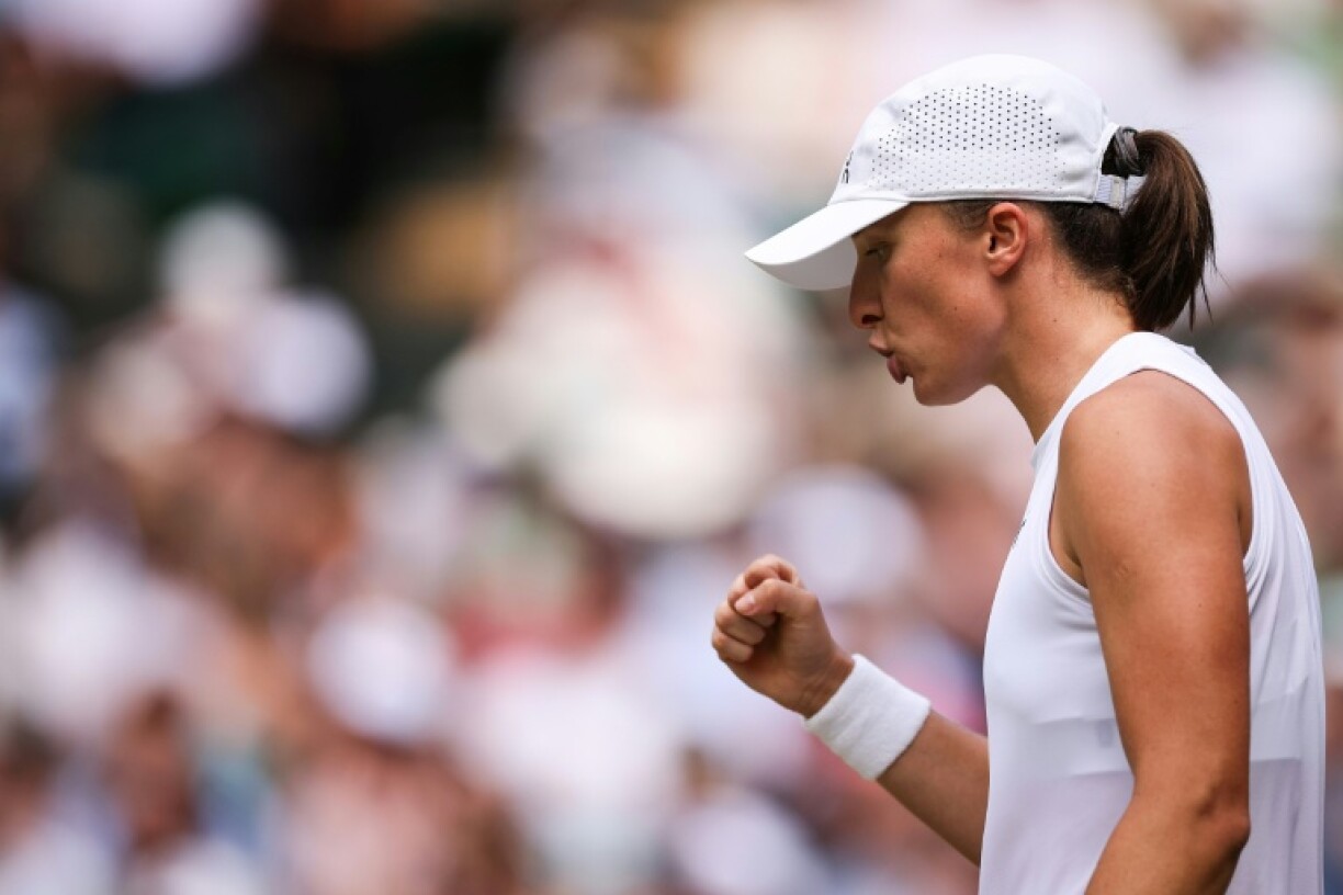 Poland's Iga Swiatek is through to the Wimbledon semi-finals for the first time in her career