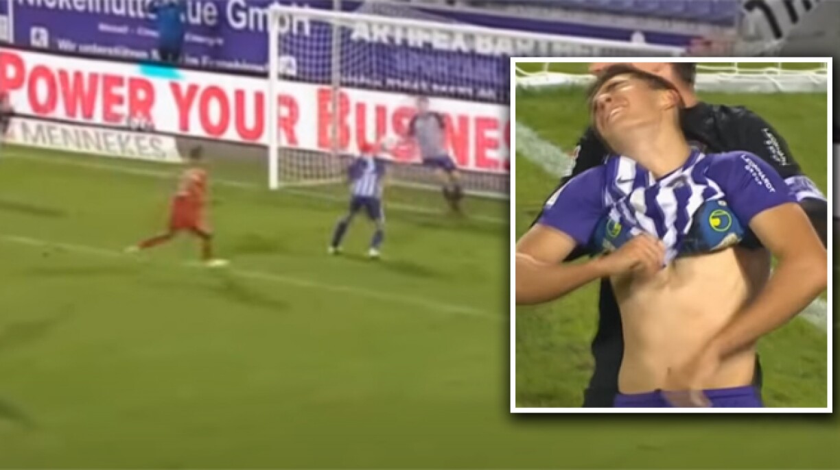 Il inscrit un autobut d'anthologie et fond en larmes: l'horrible soirée de ce joueur luxembourgeois (vidéo)